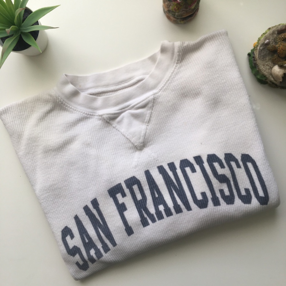 Brandy Melville San Francisco acacia thermal shirt